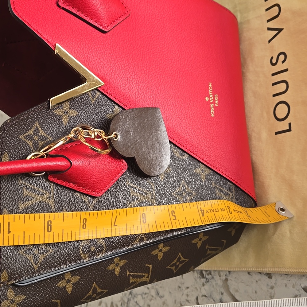 Louis Vuitton Kimono Red and Brown Monogram  Bag with Dust Bag - Picture 16 of 17